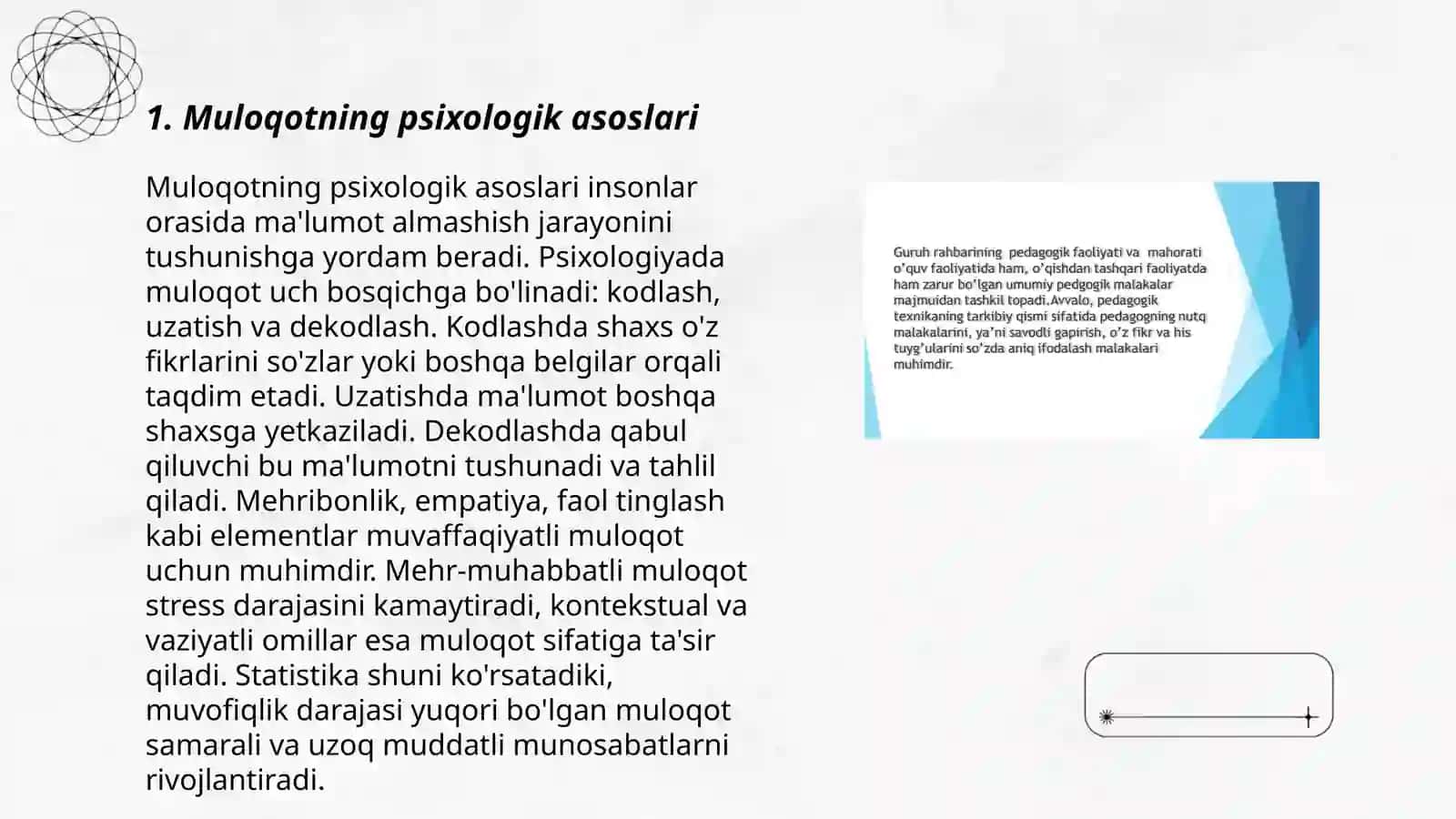 Muloqotning psixologik asoslari 3