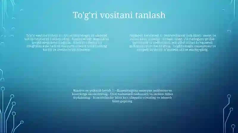 Taqdimot Tayyorlash 3