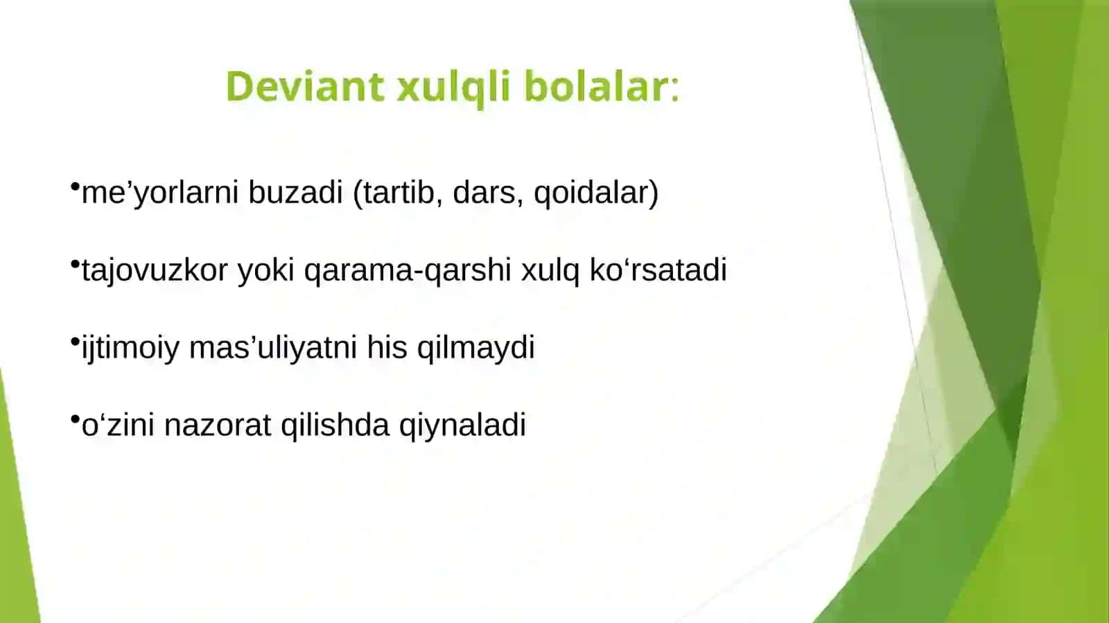 Deviant xulq-atvor psixologiyasi 3