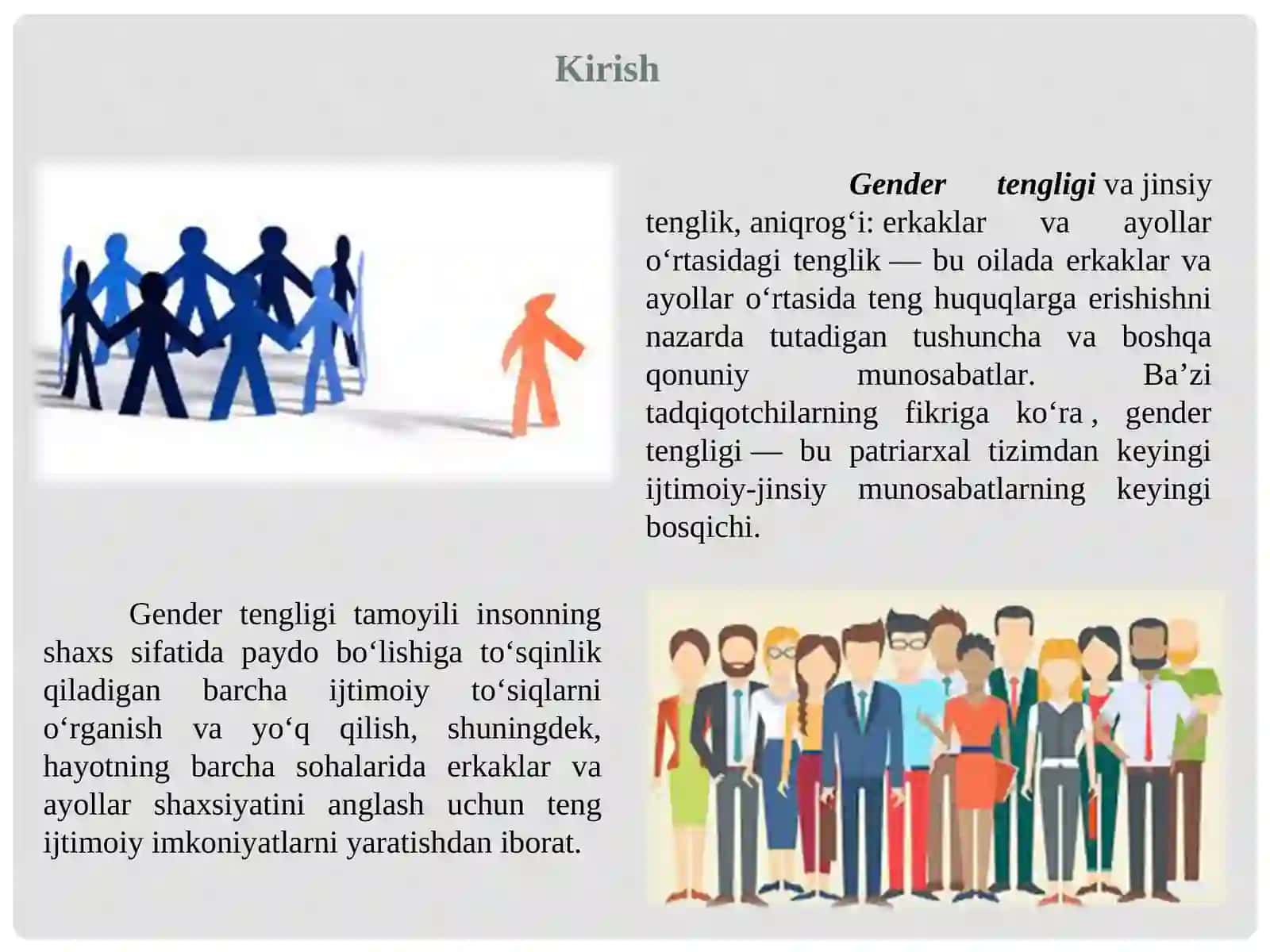 Gender rol, gender stratifikasiya 3