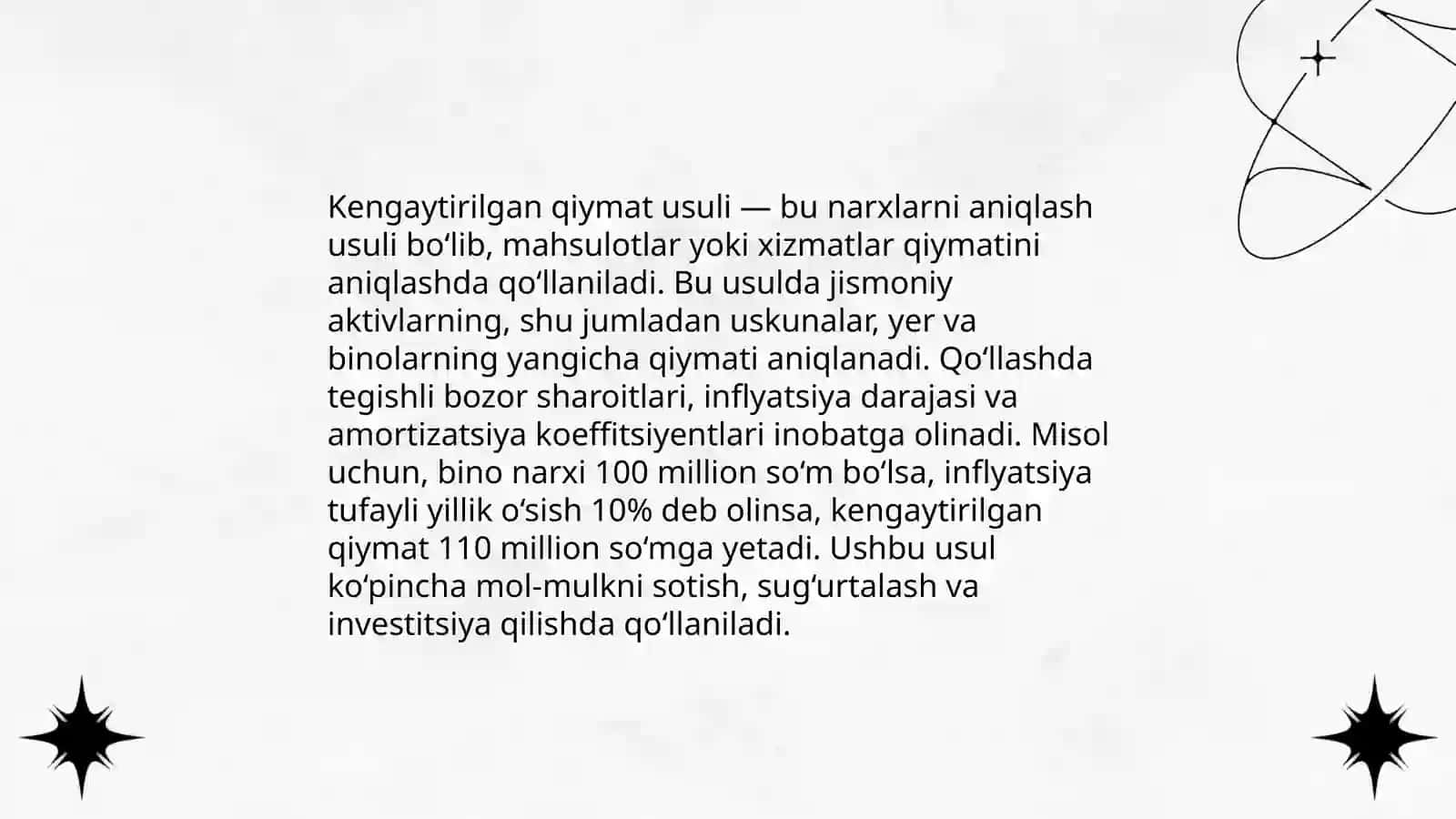 Yalpi ichki mahsulot hajmini o'zgarmas baholarda hisoblash usullari 3