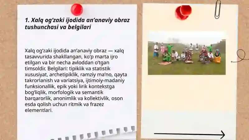 Xalq ogʻzaki ijodidagi anʼanaviy obrazlar 3