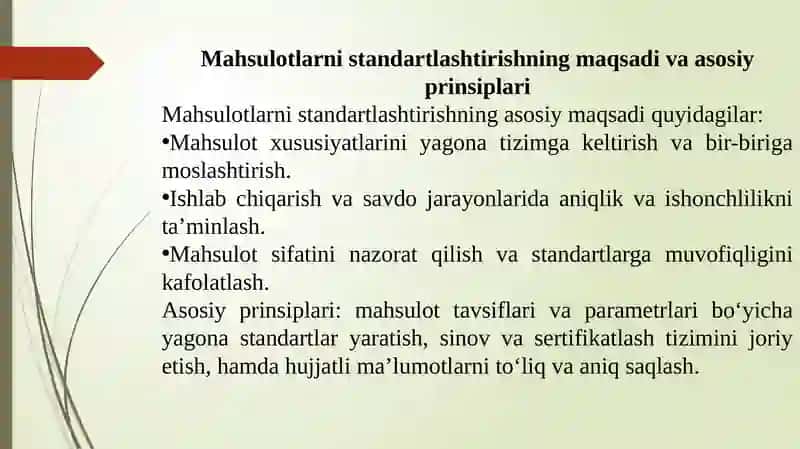 Mahsulotlar haqida ma’lumotlarni standartlashtirish va kodlash 3
