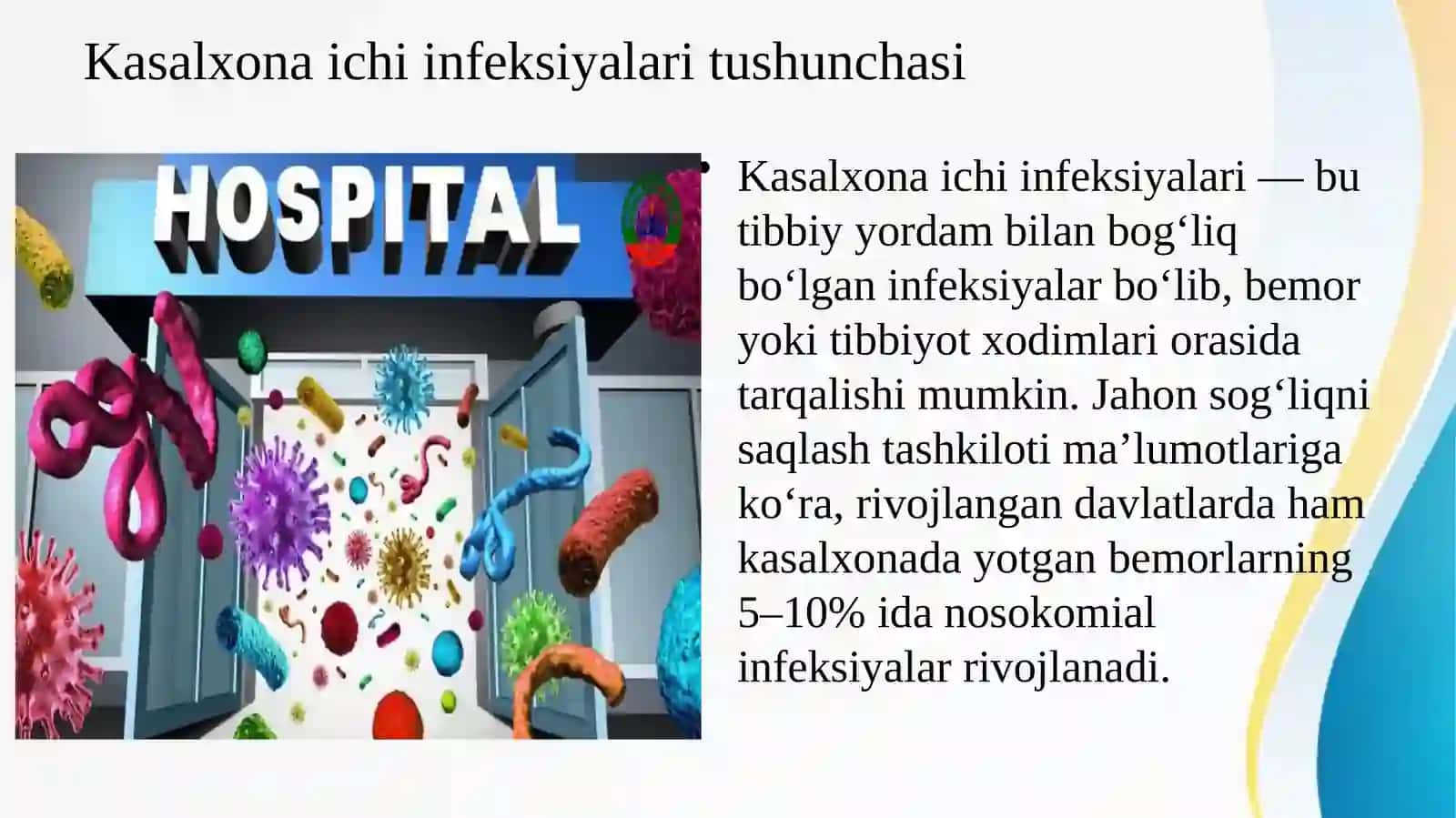 Kasalxona ichi infeksiyalarining epidemiologik xarakteristikasi 3