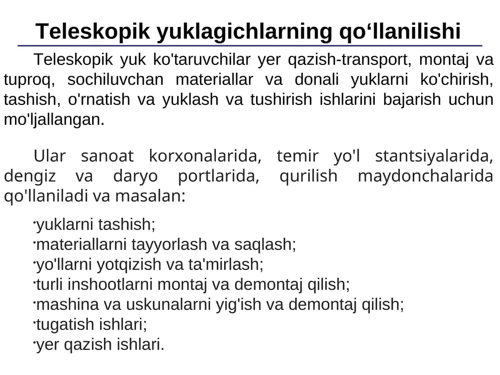 Teleskopik yuklagich 3