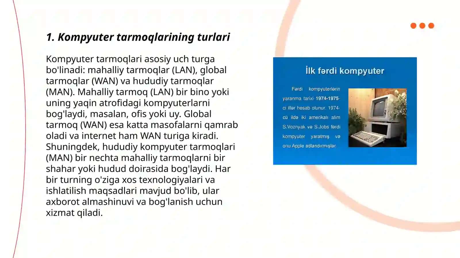 Kompyuter tarmoqlari haqida tushuncha 3