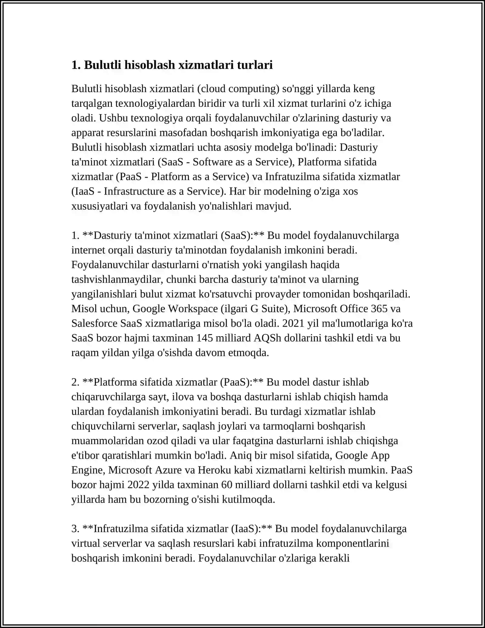 BULUTLI TEXNOLOGIYALARNING ASOSIY TURLARI 3