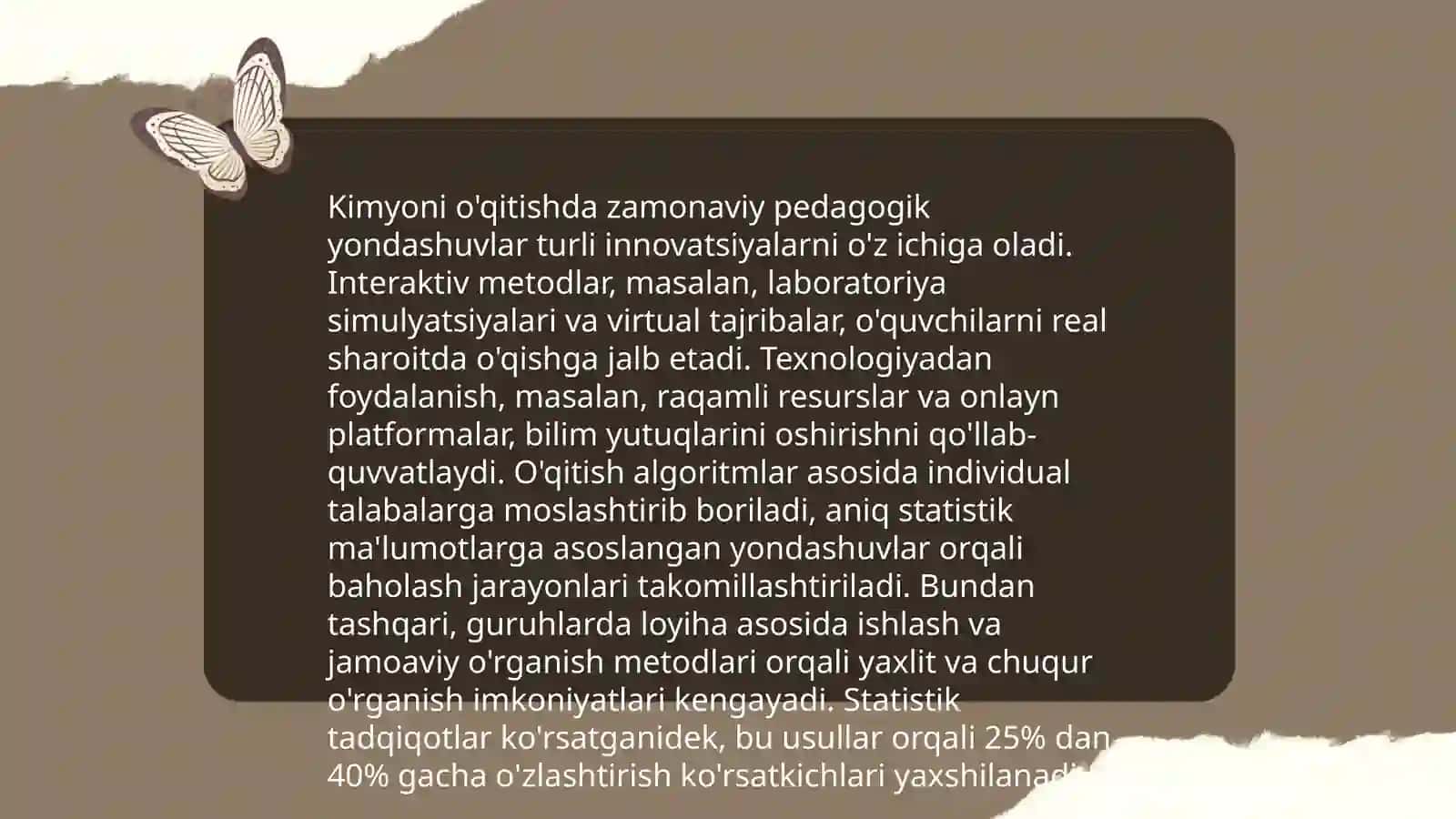 Kimyo òqitish jarayoni pedagogik tizim sifatida 3