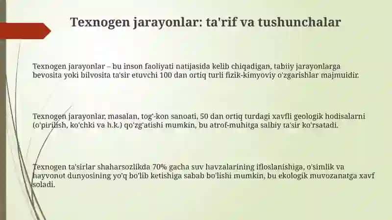 Texnogen jarayonlar 3