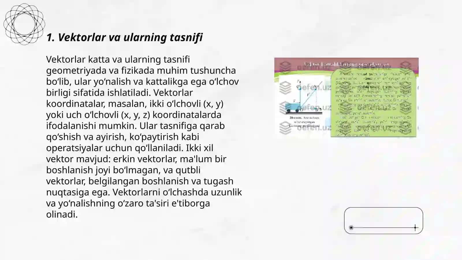 Matematikada Vektorlar tushunchasi 3