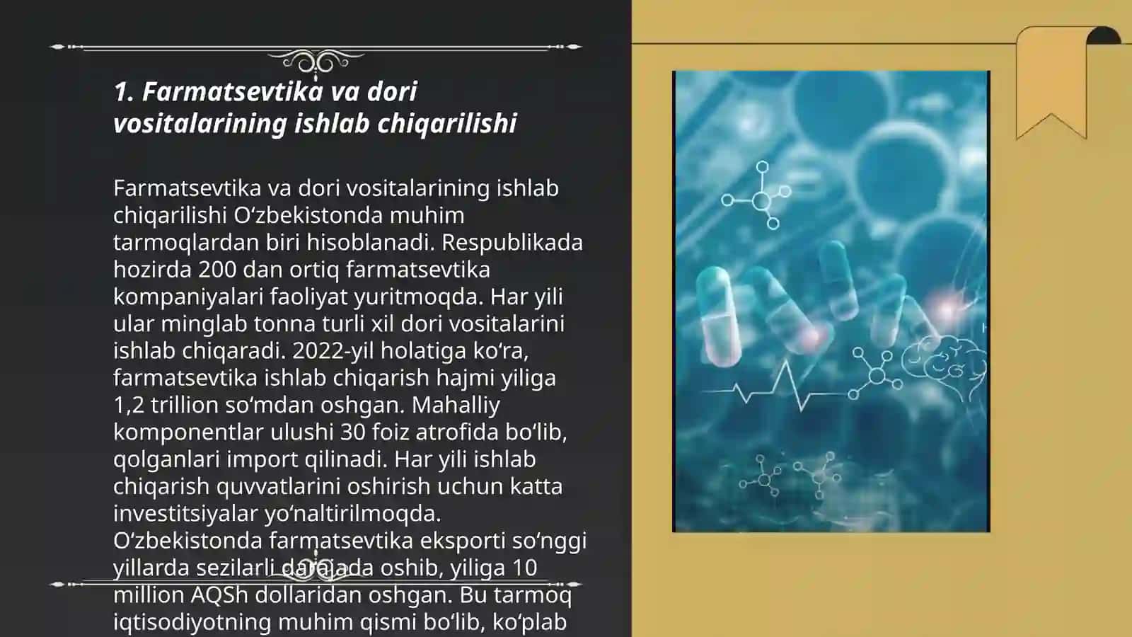 Farmatsevtika va dori vositalarining ishlab chiqarilishi 3