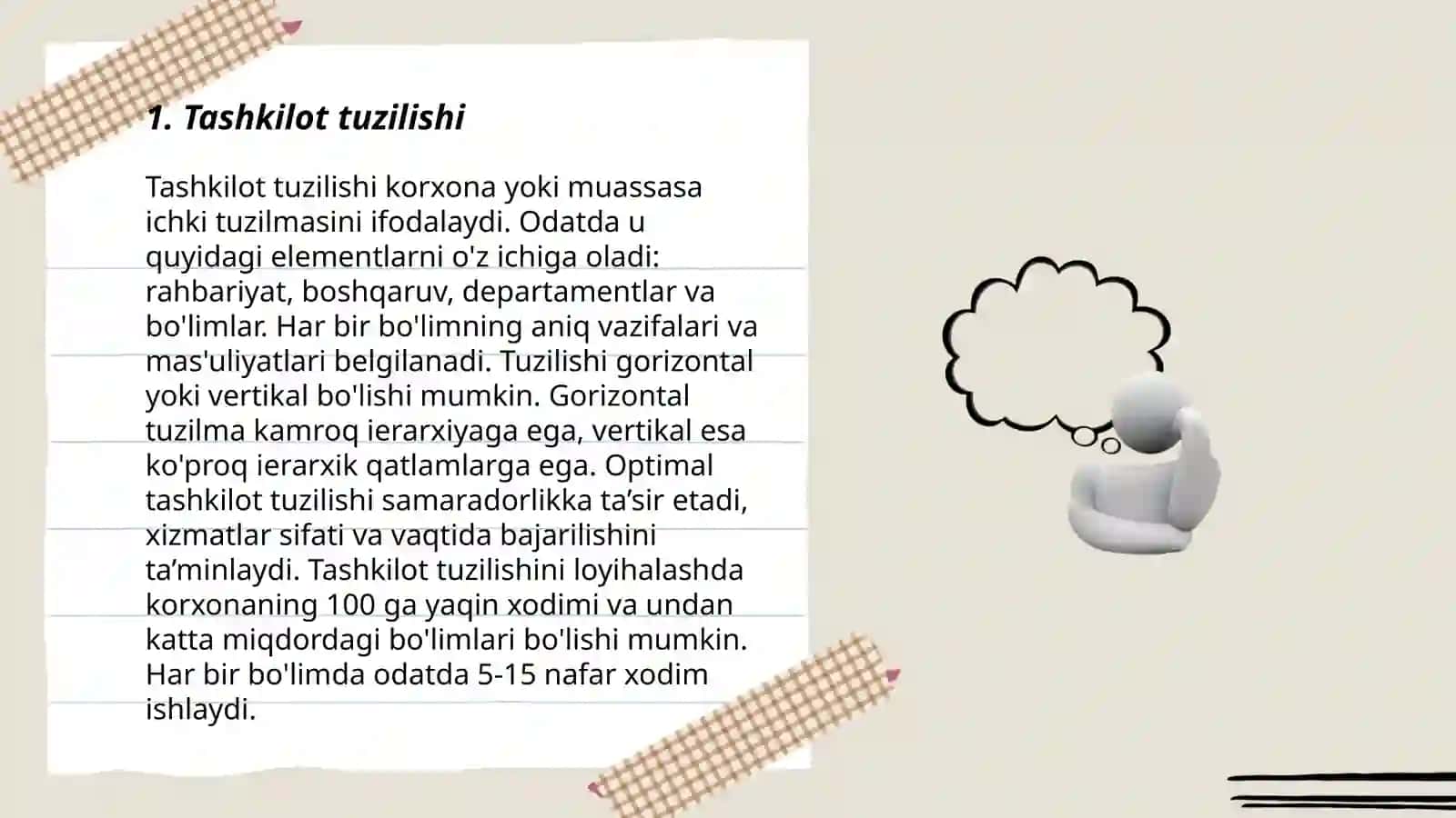 Tashkilotlar va ularni boshqarish 3