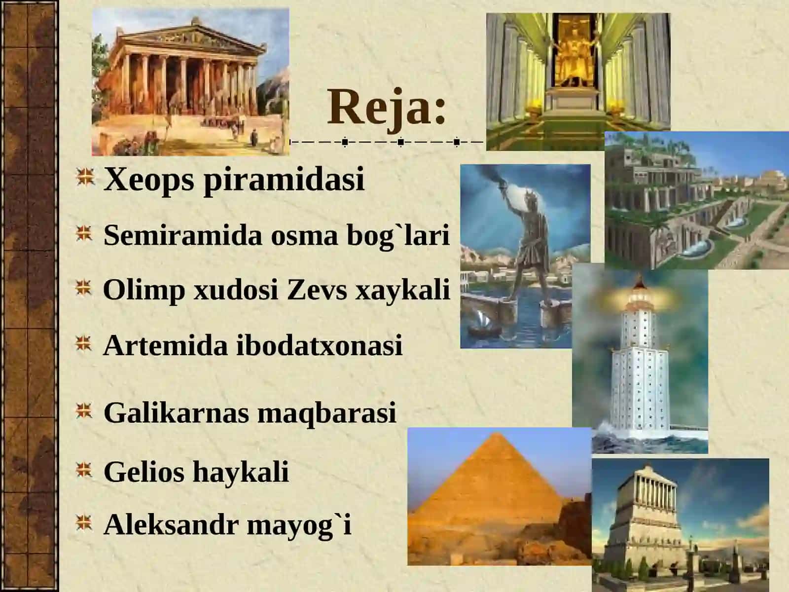 Qadimgidunyoningyettimo`jizasi 3