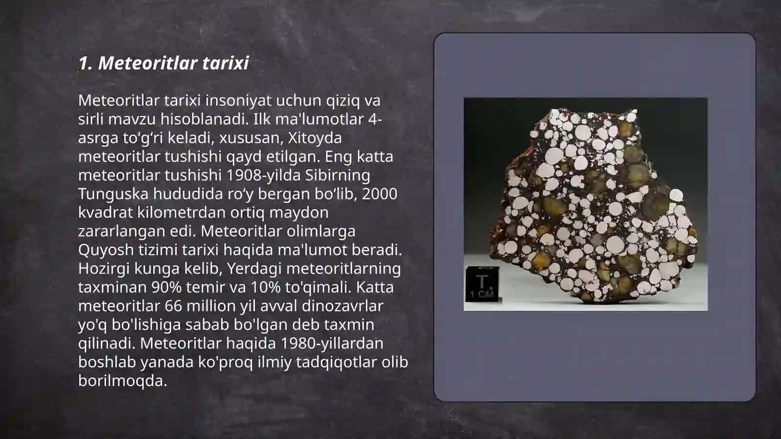 Meteoritlar 3