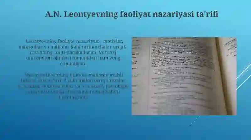 A.N.Leontevning faoliyat nazariyasi 3
