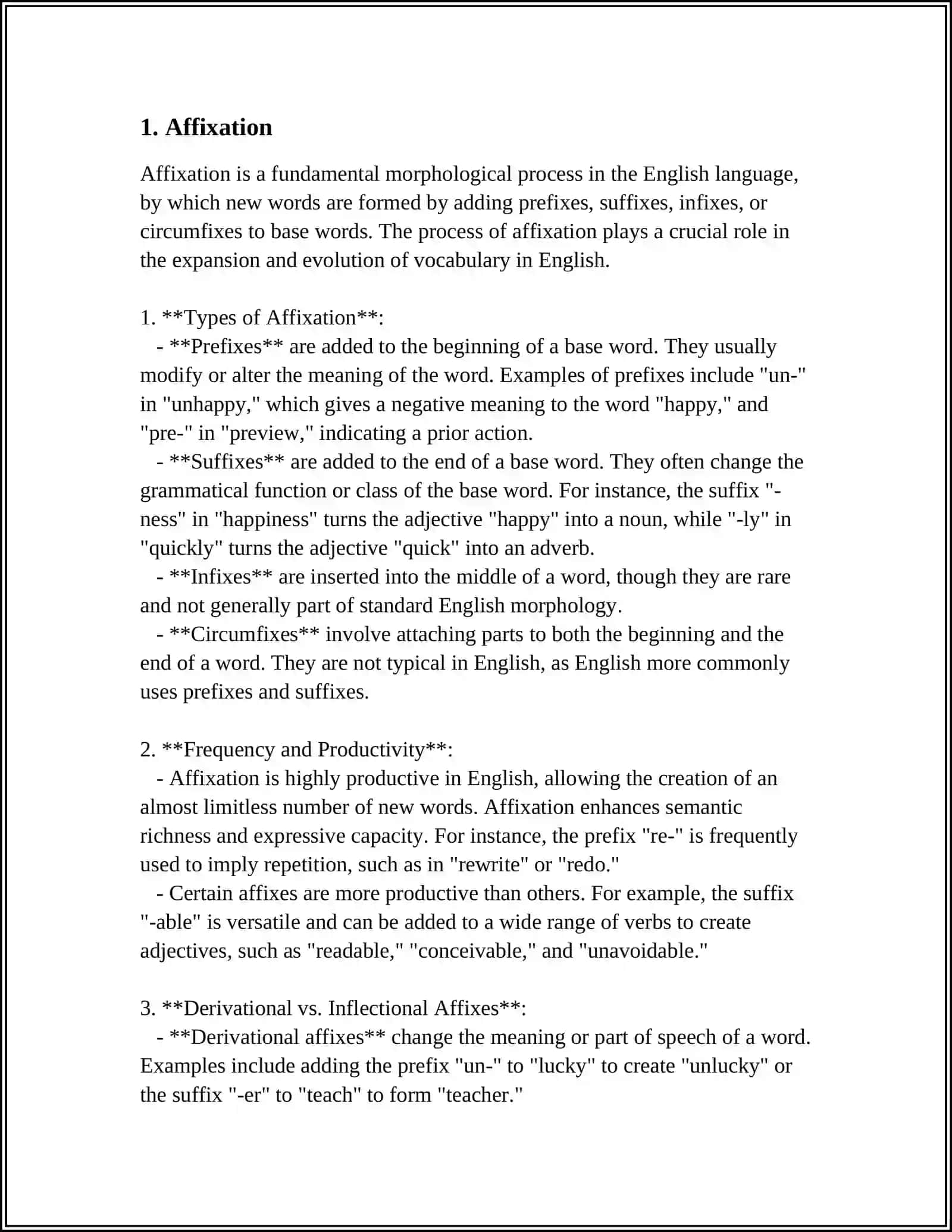SPECIFIC FEATURES OF WORD FORMATION 3