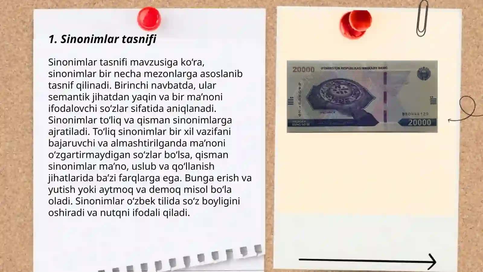 Oʻzbek sinonimlar lugʻati ustida ishlash 3