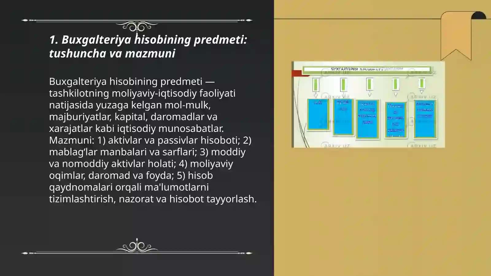 Buxgalteriya hisobining predmeti va metodi 3