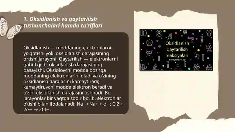 Oksidlanish qaytarilish reaksiyalari 3