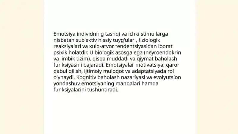 Emotsiya va uning tabiat, Iroda haqida tushuncha 3