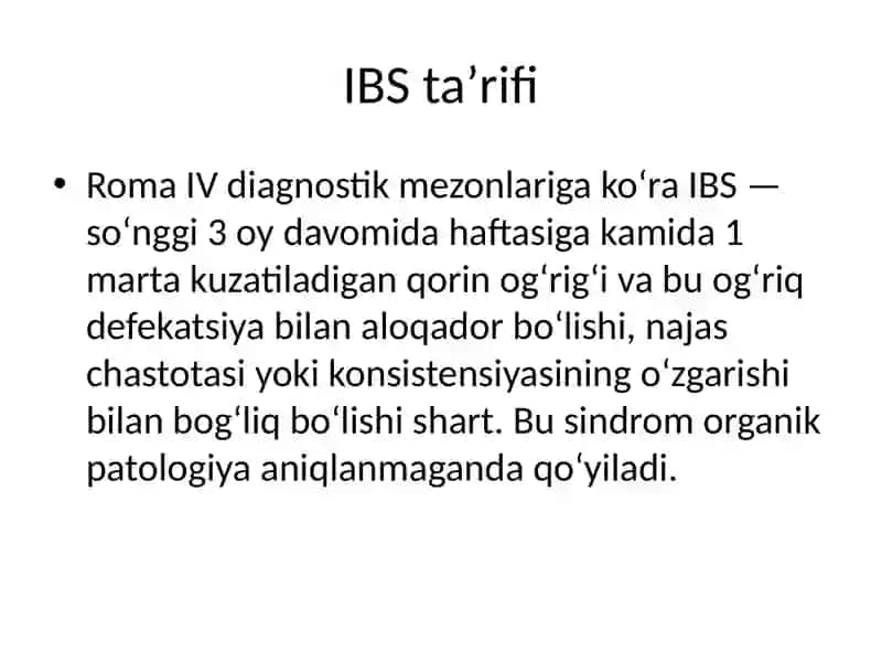 Bolalarda ichak taʼsirlanish sindromi 3