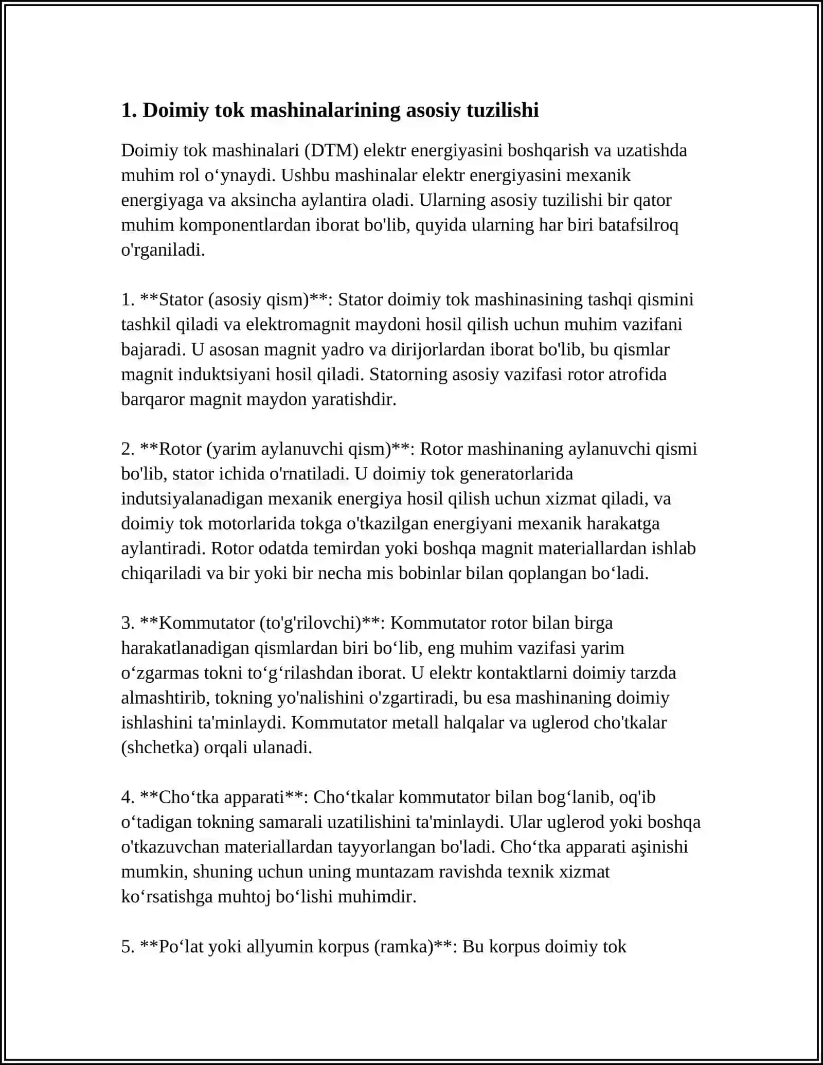 Doimiy tok mashinalari 3