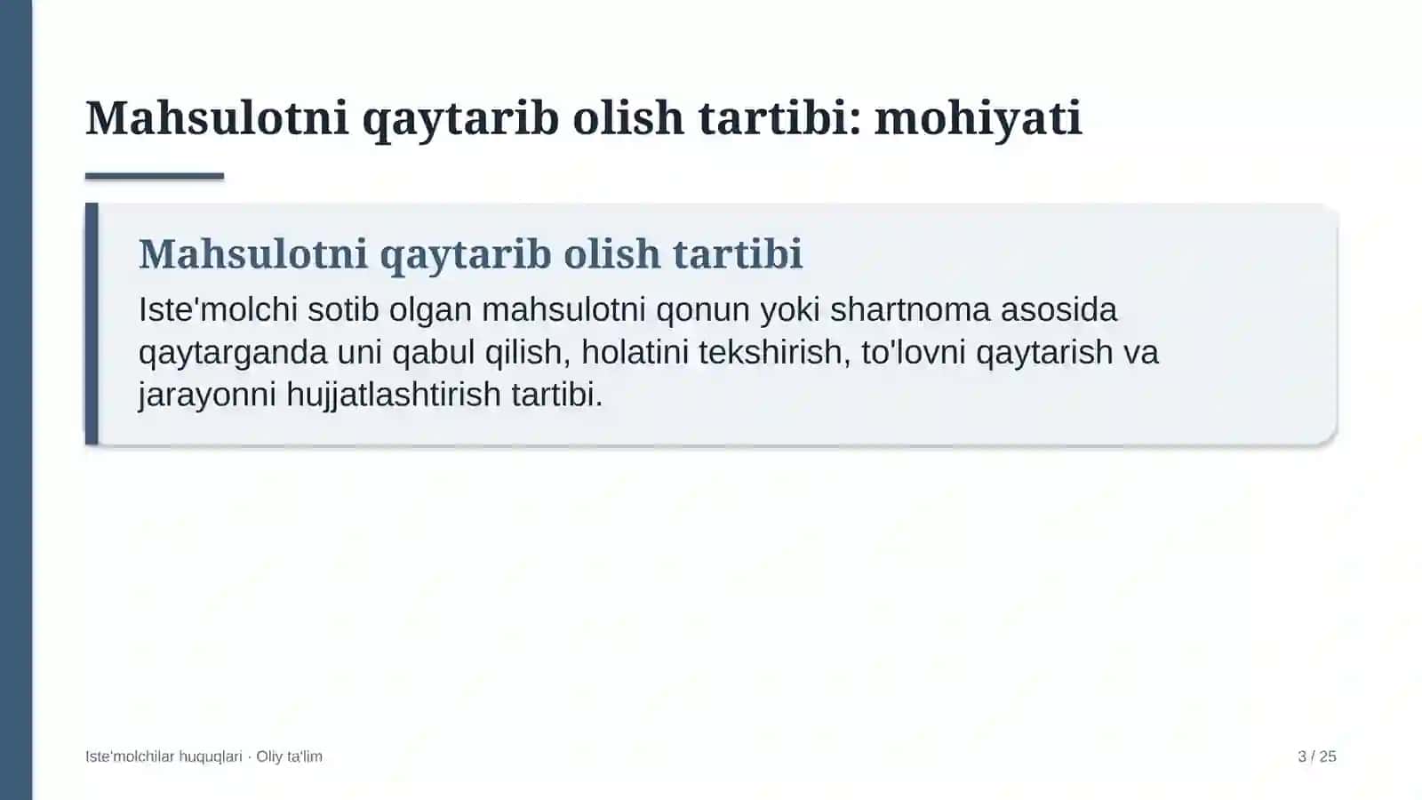 Ma'lumotlar tahlili sohasida mahsulotni qaytarib olish tartibi 3