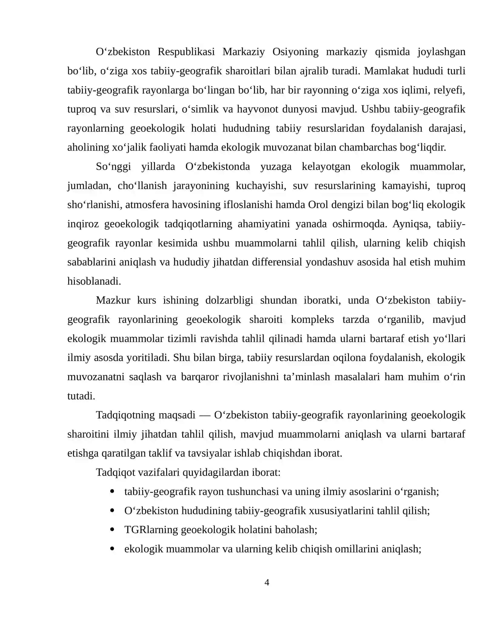 O‘ZBEKISTON TABIIY GEOGRAFIK RAYONLARINING GEOEKOLOGIK SHAROITI 3