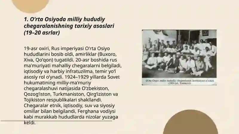 Oʻrta Osiyoda Milliy Hududiy Chegaralanish 3