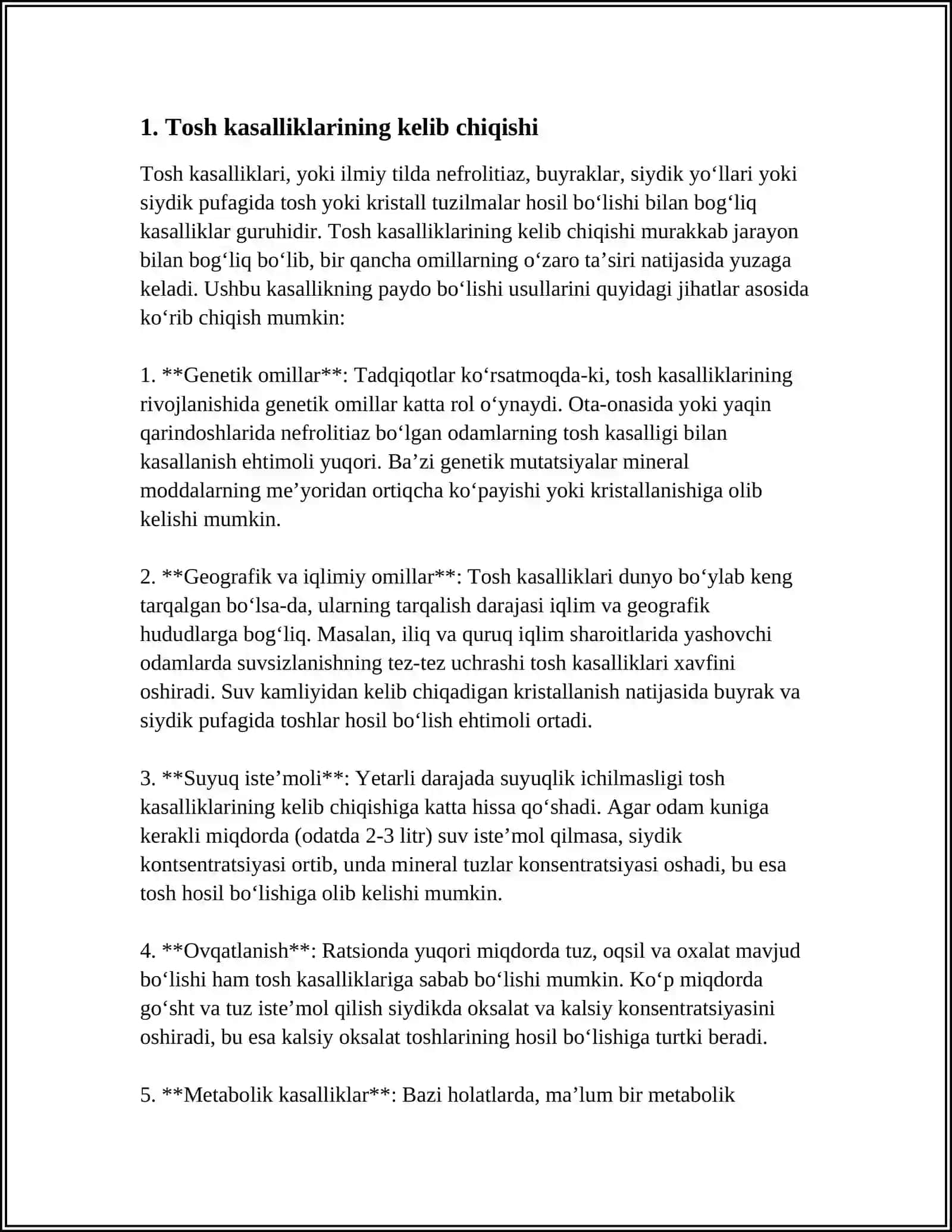 TOSH KASALLIKLARINING KIMYOVIY ASOSLARI 3