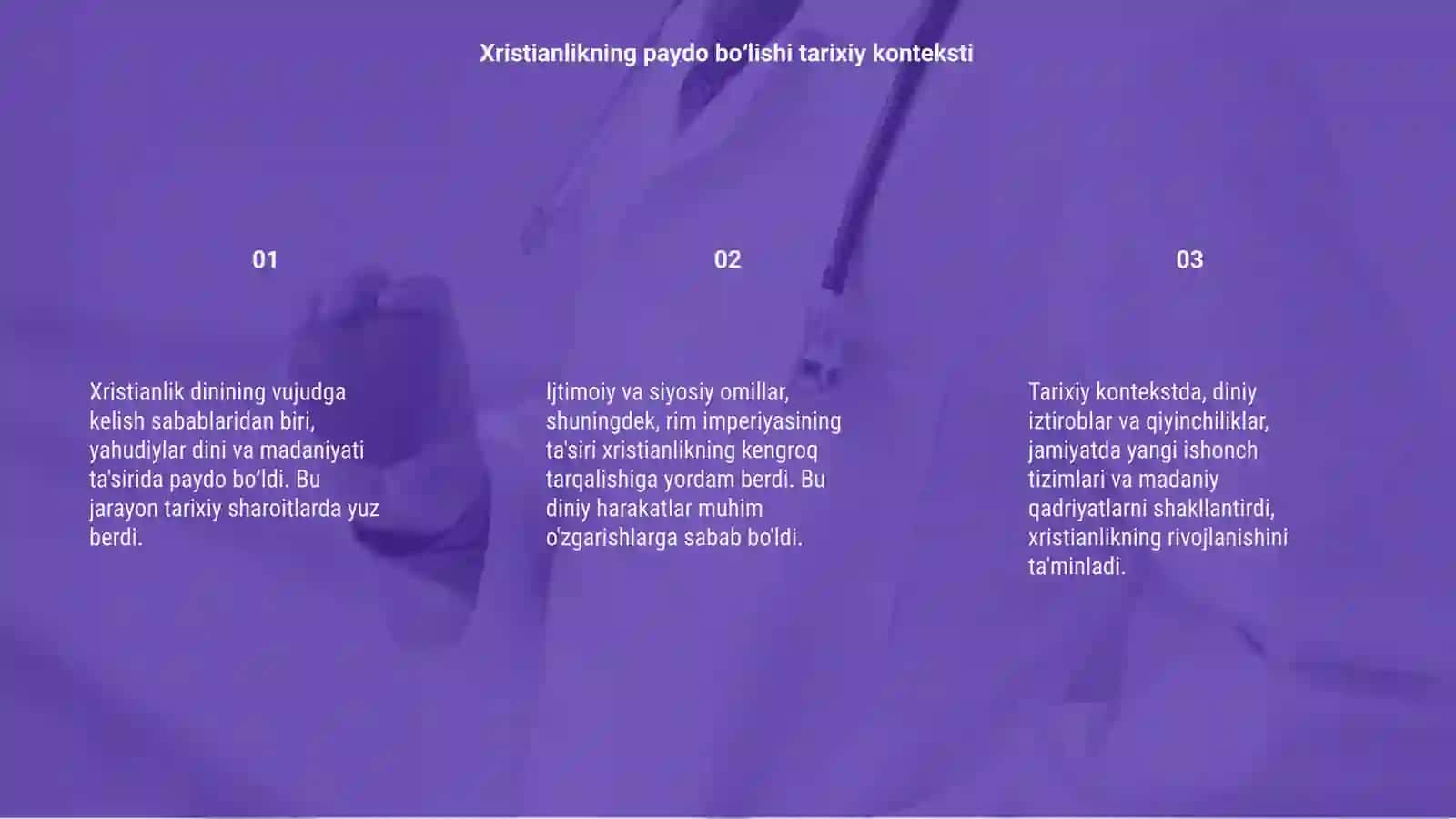 Xristianlik dini vujudga kelishining tarixiy-ijtimoiy sabablari 3