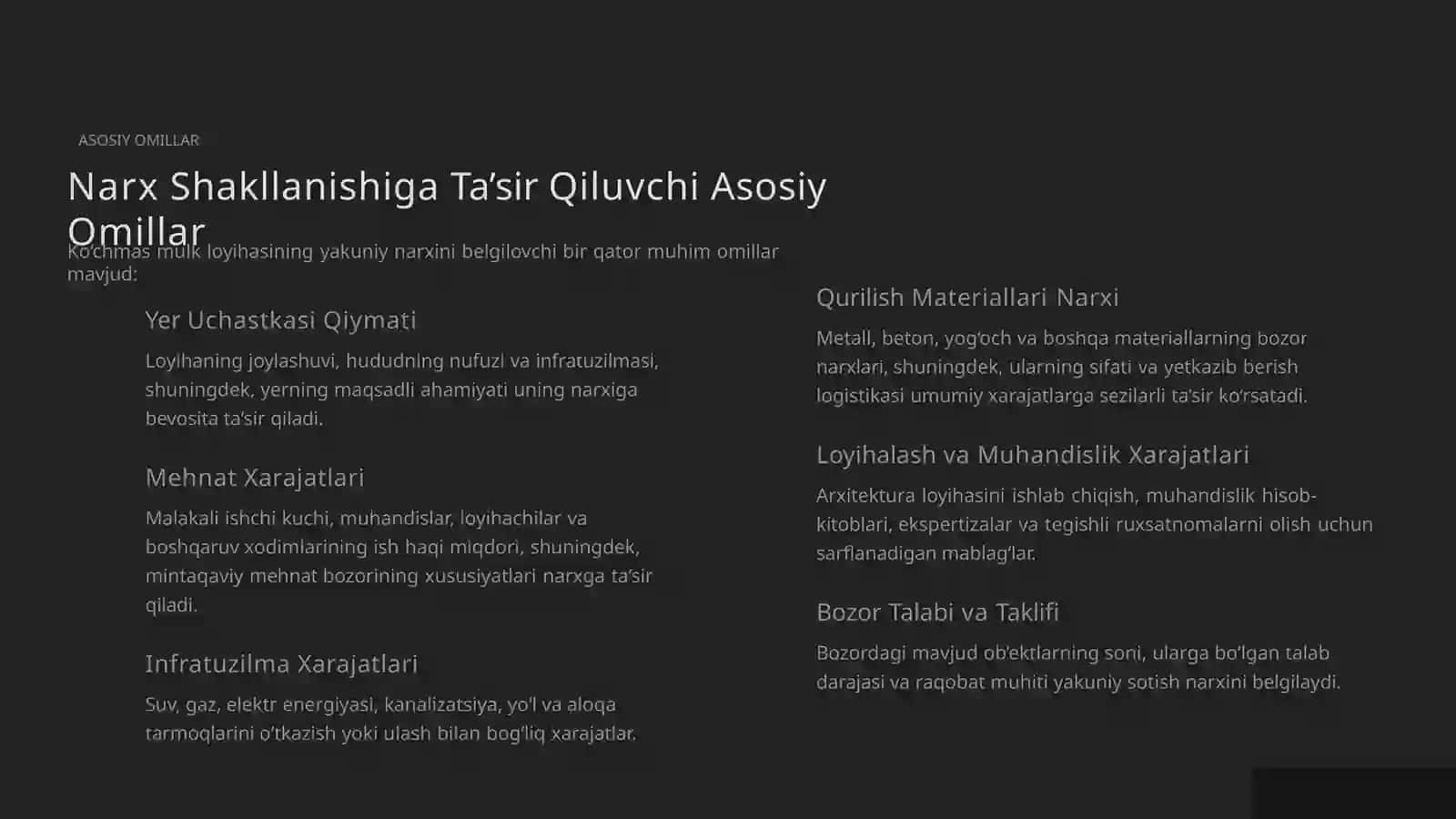 Ko‘chmas Mulk Loyihalari 3