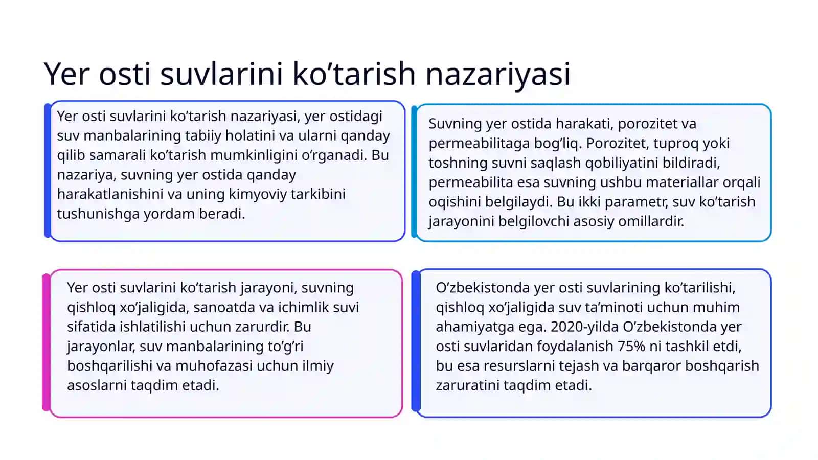 Yer osti suvlarini ko’tarish qurilmalari 3