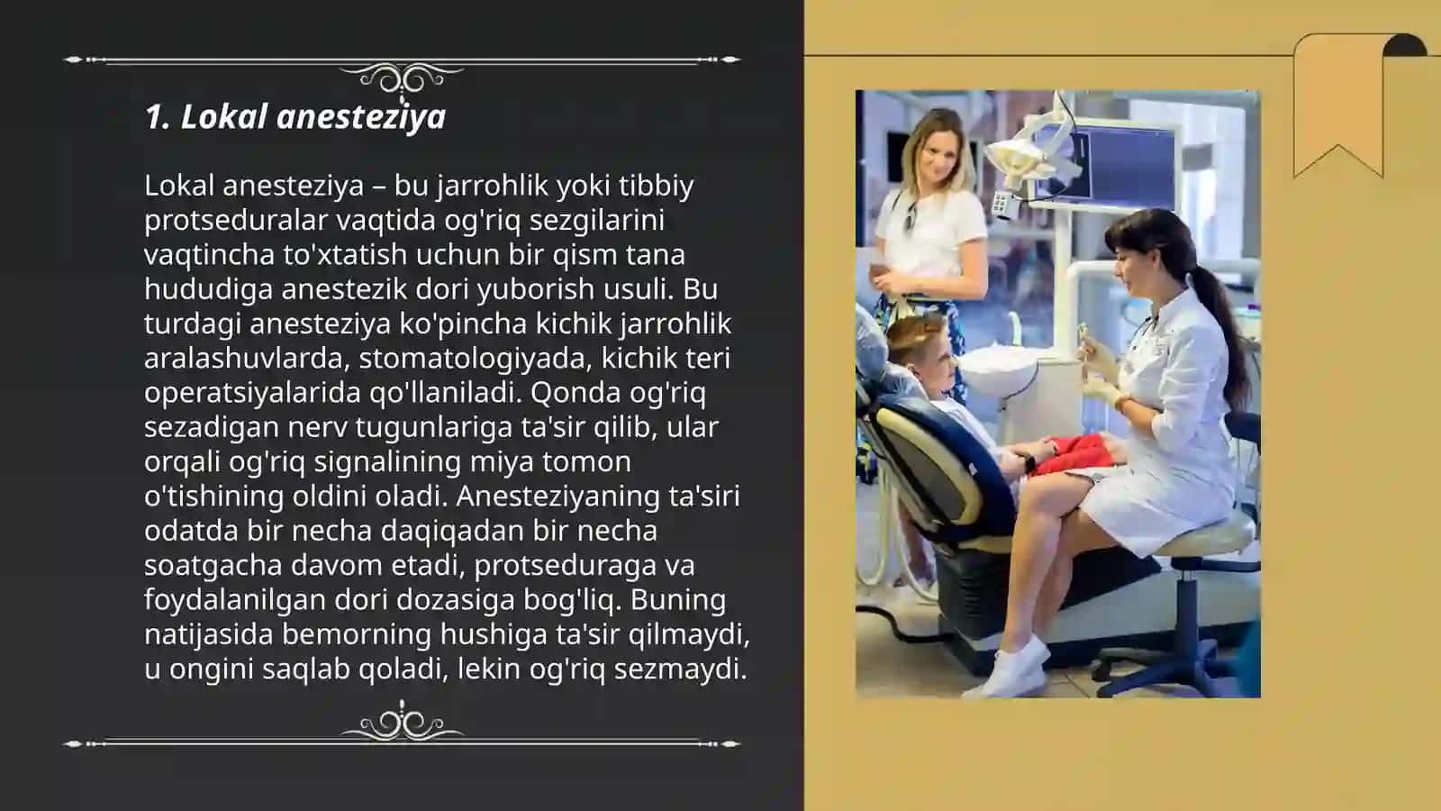 Stomatologiyada anesteziya turlari 3