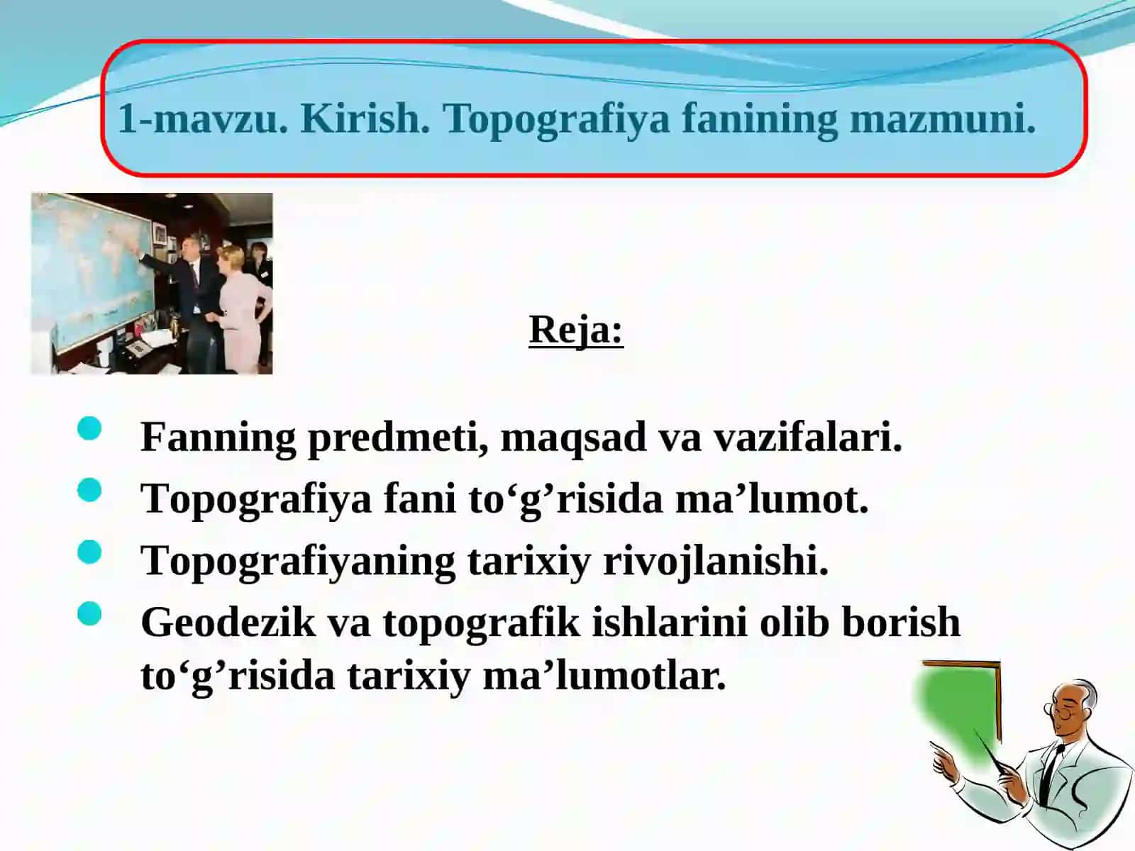 Topografiya, kartografiya, GAT 3