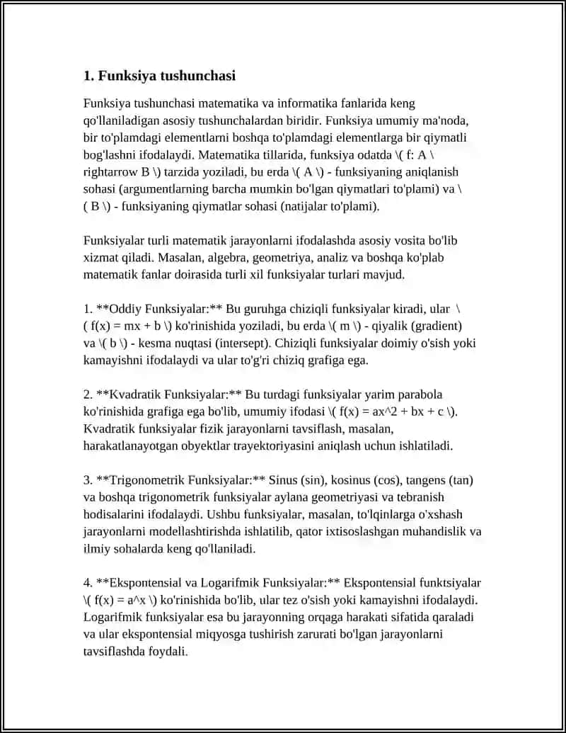 FUNKSIYANINING UZLUKSIZLIGI 3