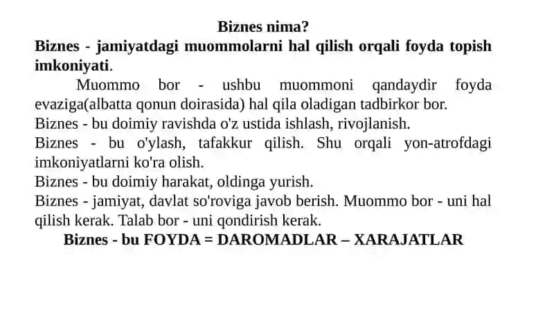 Biznes nima? 3