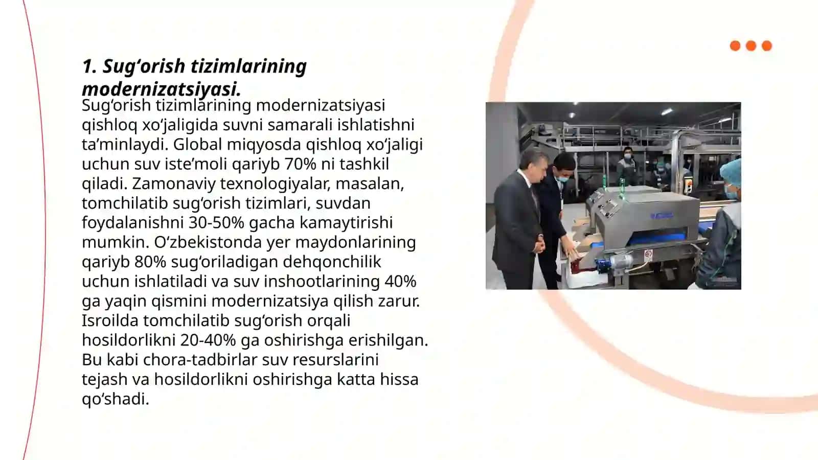 Sugʻorish tizimlarining modernizatsiyasi 3