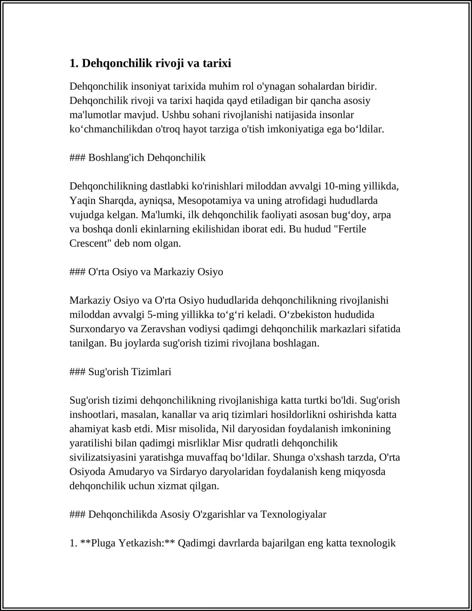 DEHQONCHILIK 3