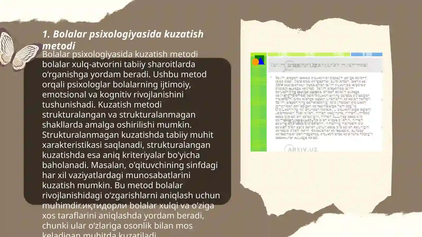 Bolalar psixologiyasining asosiy metodlari 3