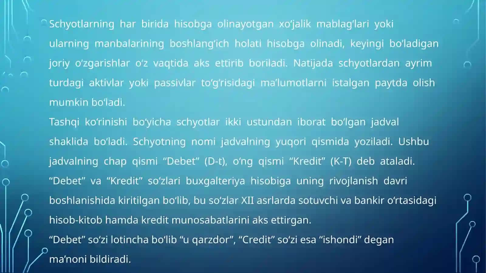Xo‘jalik operatsiyalarida ikkiyoqlama yozuv 3