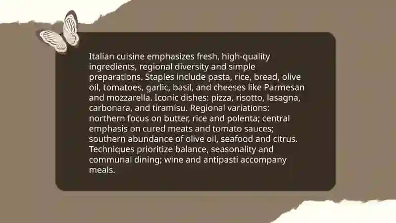 Different cuisines 3