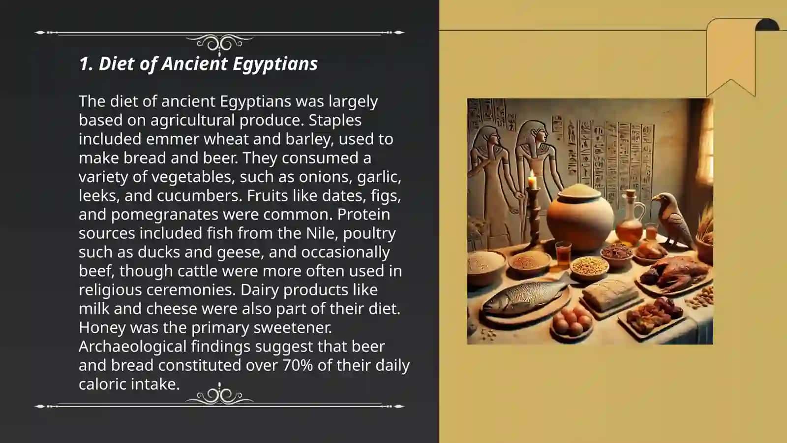 Ancient Egyptian meal 3