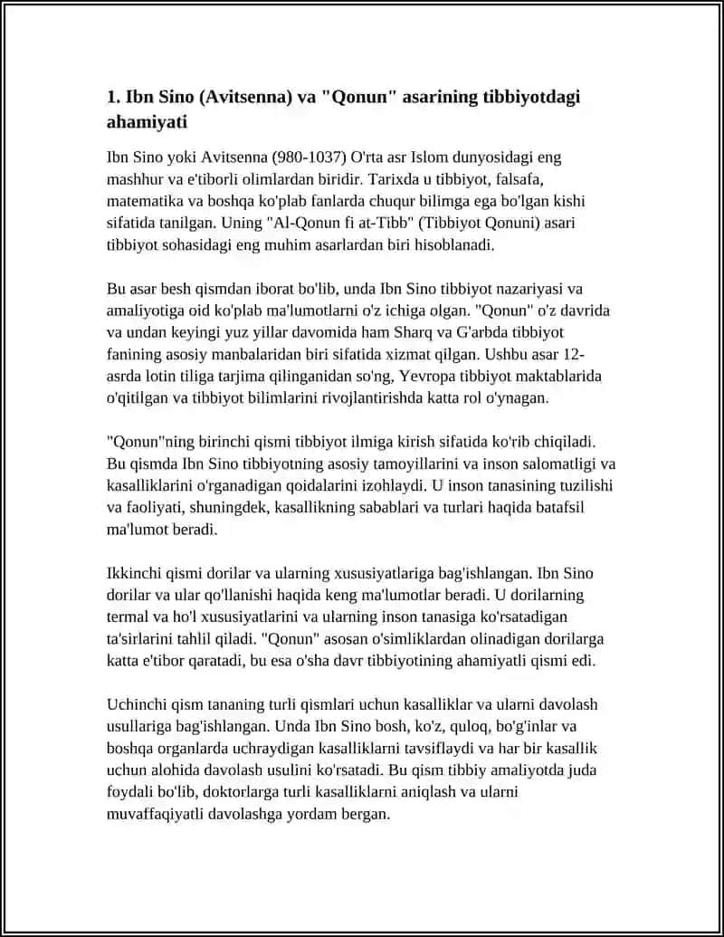 SHARQNING BUYUK ALLOMALARI TIBBIYOT HAQIDA 3