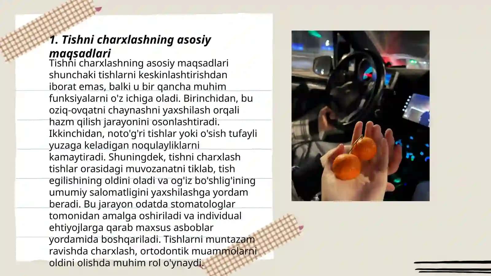 Tishni charxlash usullari 3