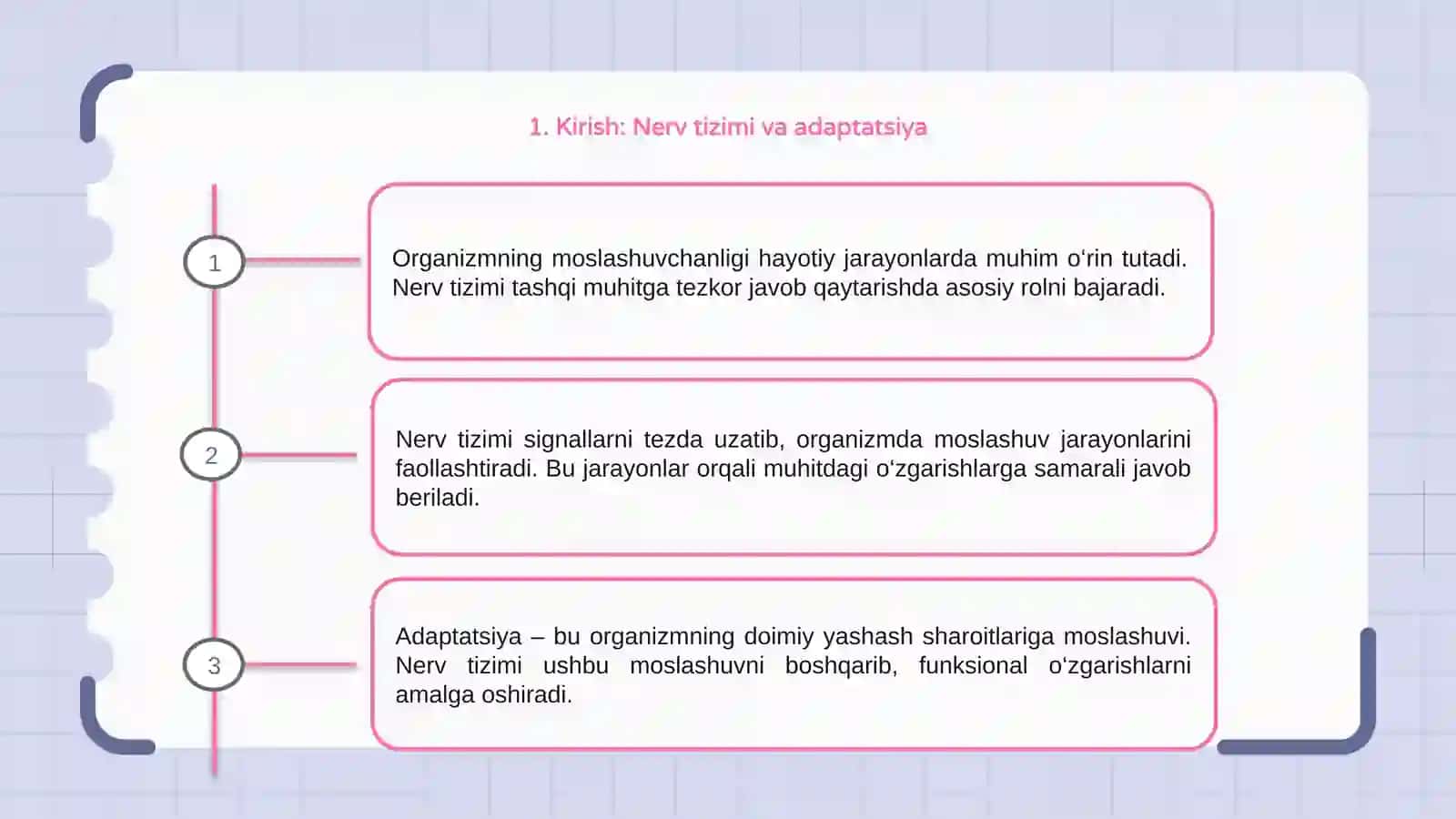 Organizm nervlari va adabtatsiya 3