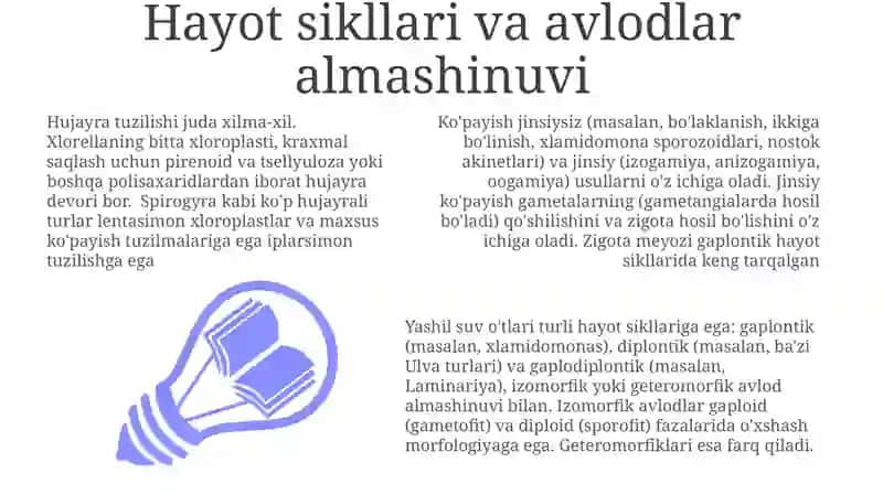 Yashil suv o'tlari: Umumiy ma'lumot 3