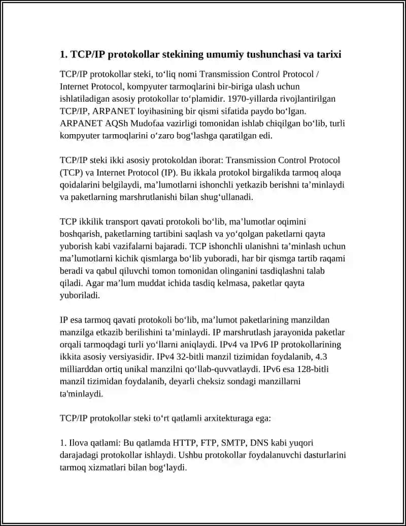 TCP IP PROTOKOLLAR STEKI 3