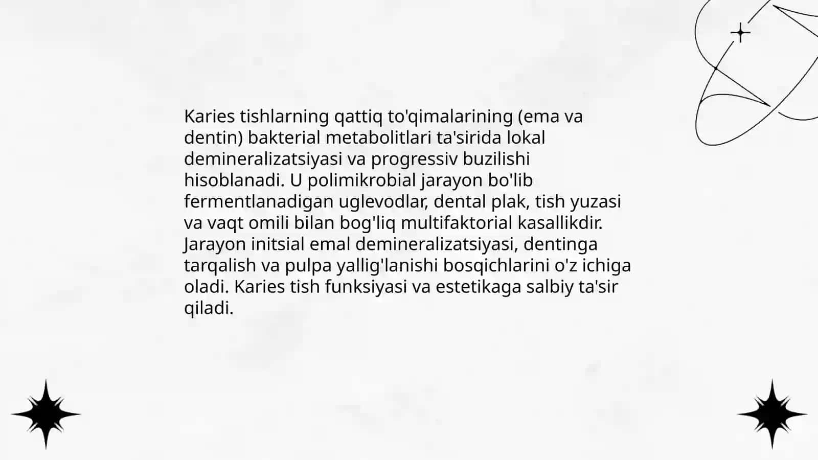 Karies tushunchasi 3