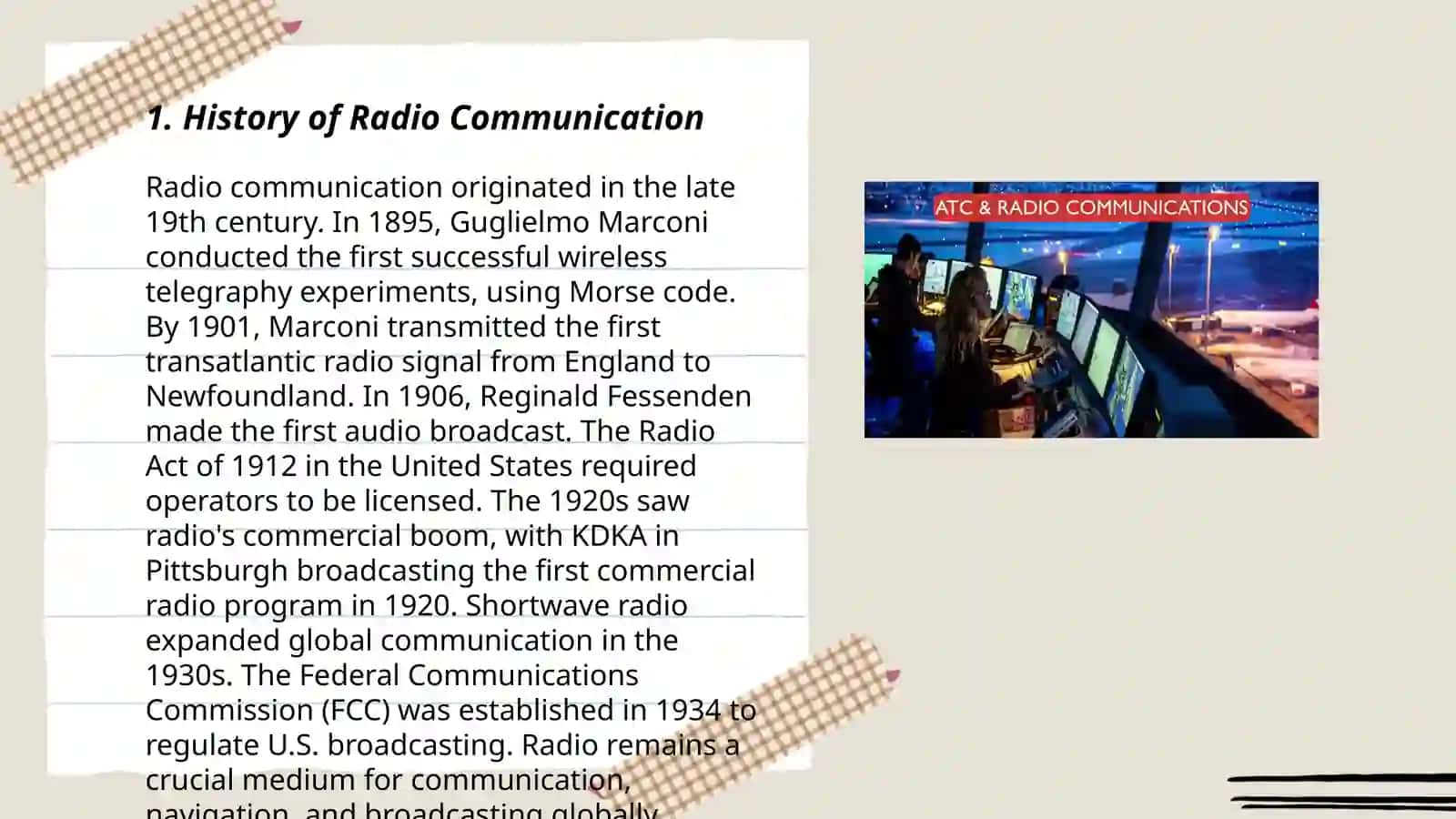 What's radio communication 3